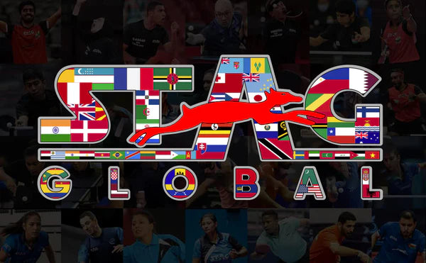 STAG GLOBAL Pacifica Outdoor Table Tennis Table Thickness 4 mm with 2 TT Rackets, 6 Balls, 1 Table Cover & Clamp Net