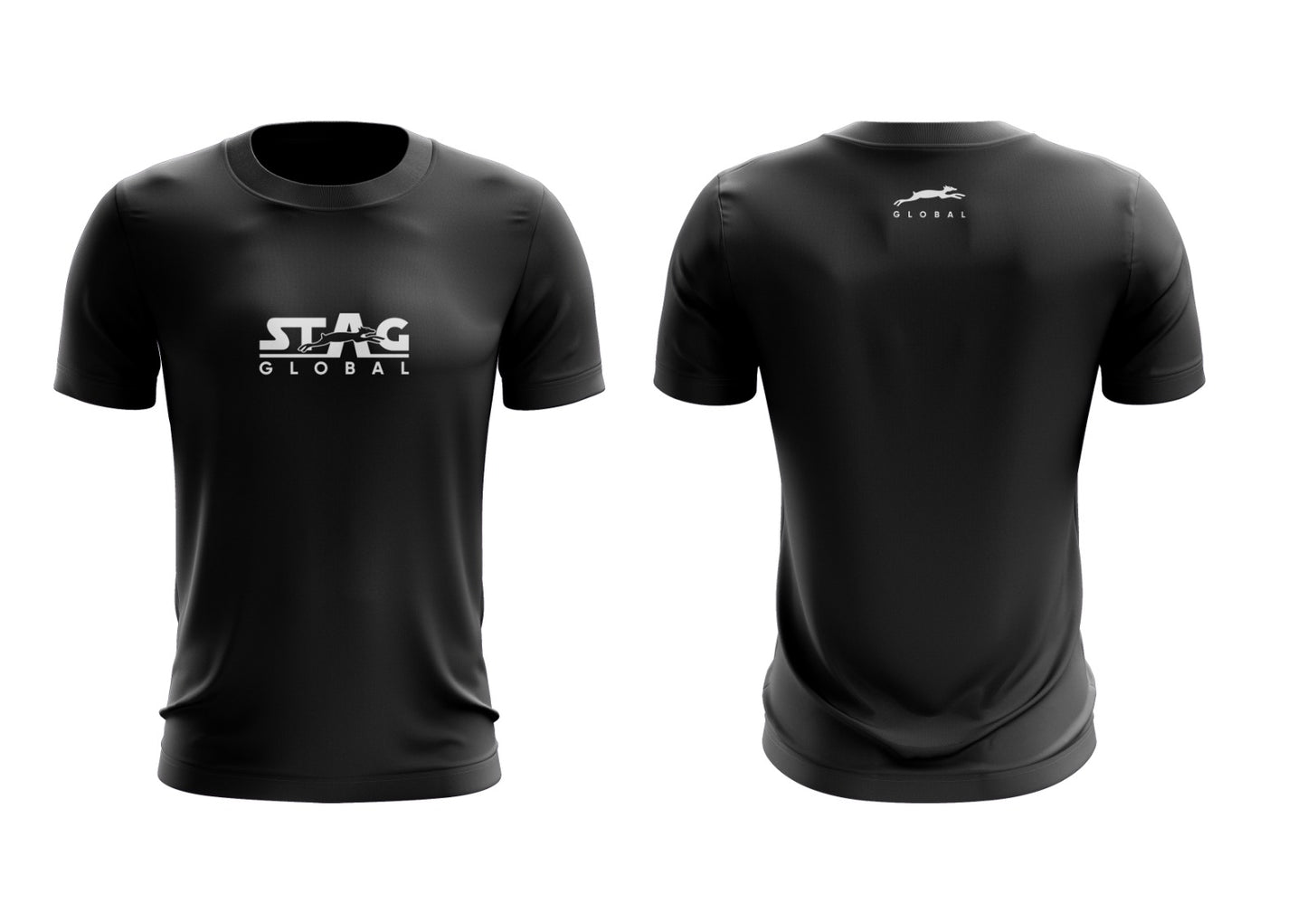 STAG GLOBAL Round Neck Men's Solid Athletic fit T-Shirt | Solid Sportswear for Active & Casual Use