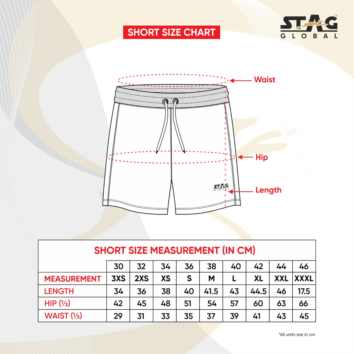 Stag Global Samoa Shorts (SH-2403) Black Color | Stag Global